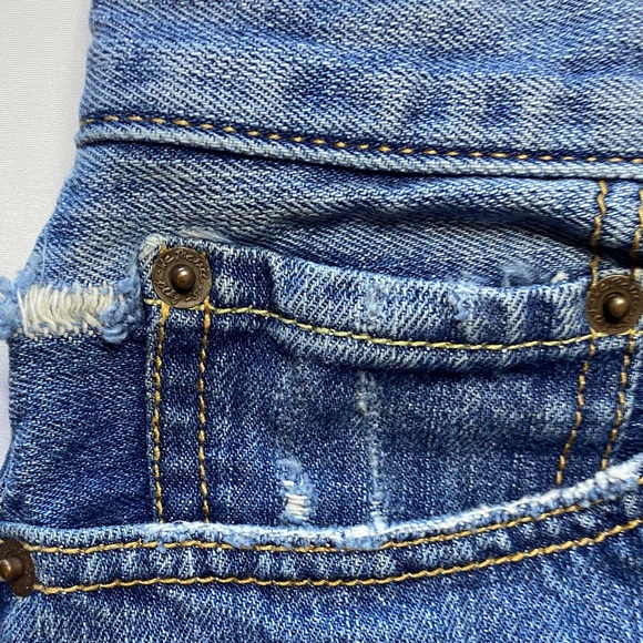 We The Free Light Blue Distressed Jean Shorts - Picture 6 of 9